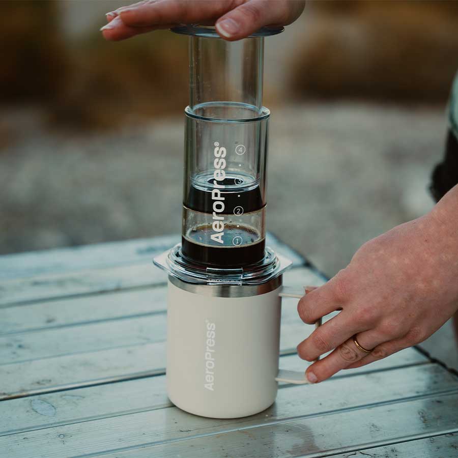 AeroPress Travel Coffee Mug - Cream