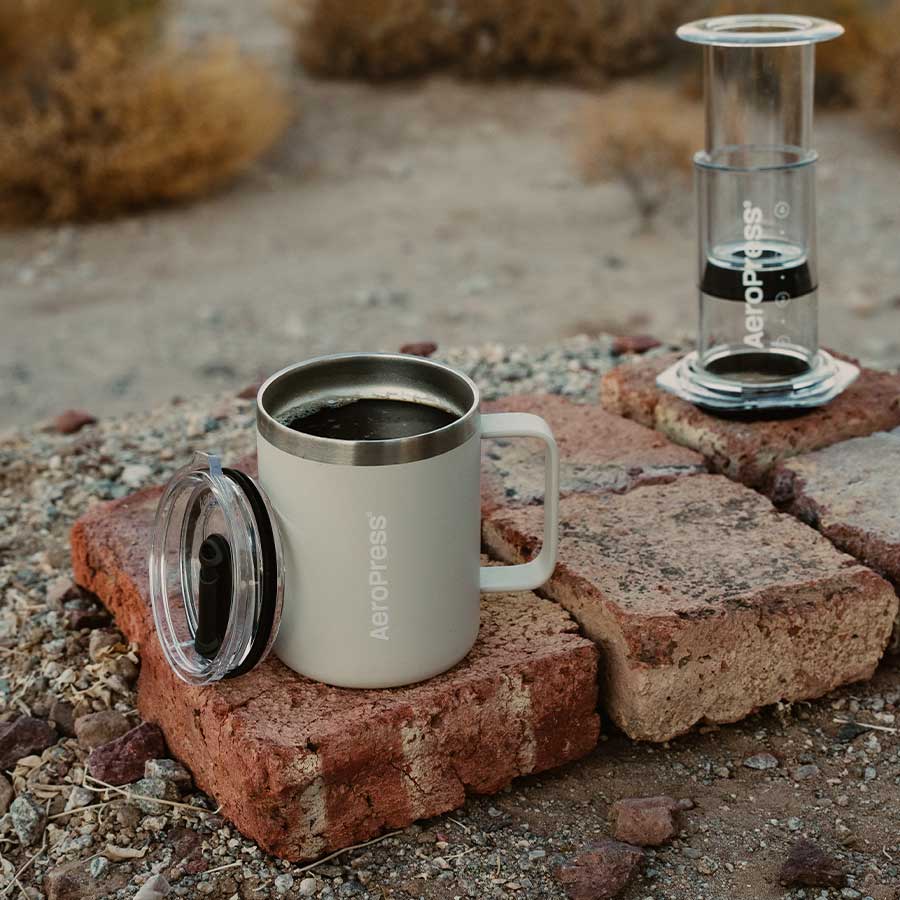 AeroPress Travel Coffee Mug - Cream