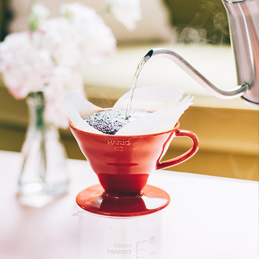 Coffee Dripper V60 02 Ceramic - Red
