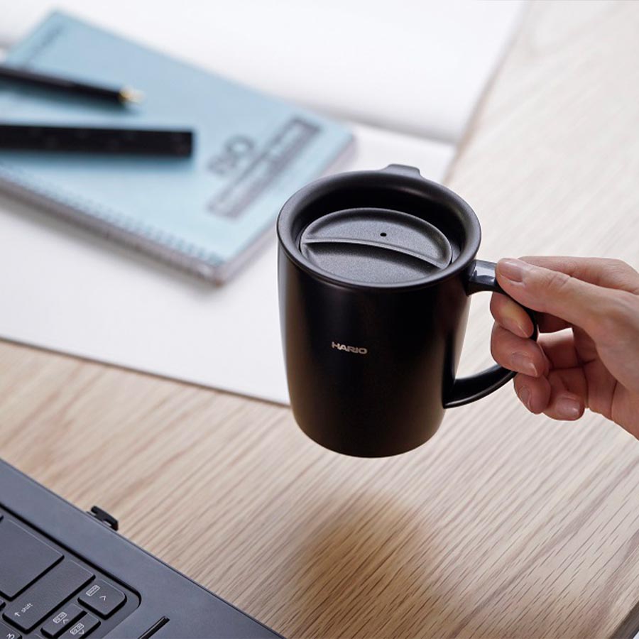 Heat Retention Mug with Lid 300 ml - Black