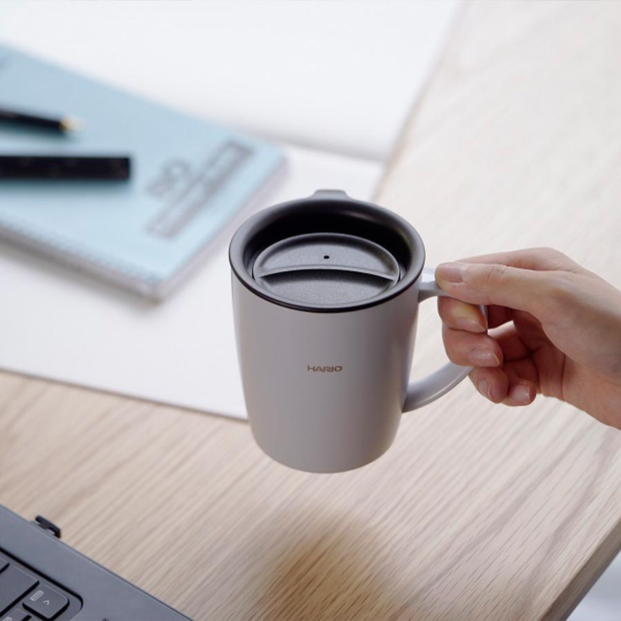 Heat Retention Mug with Lid 300 ml - Grey