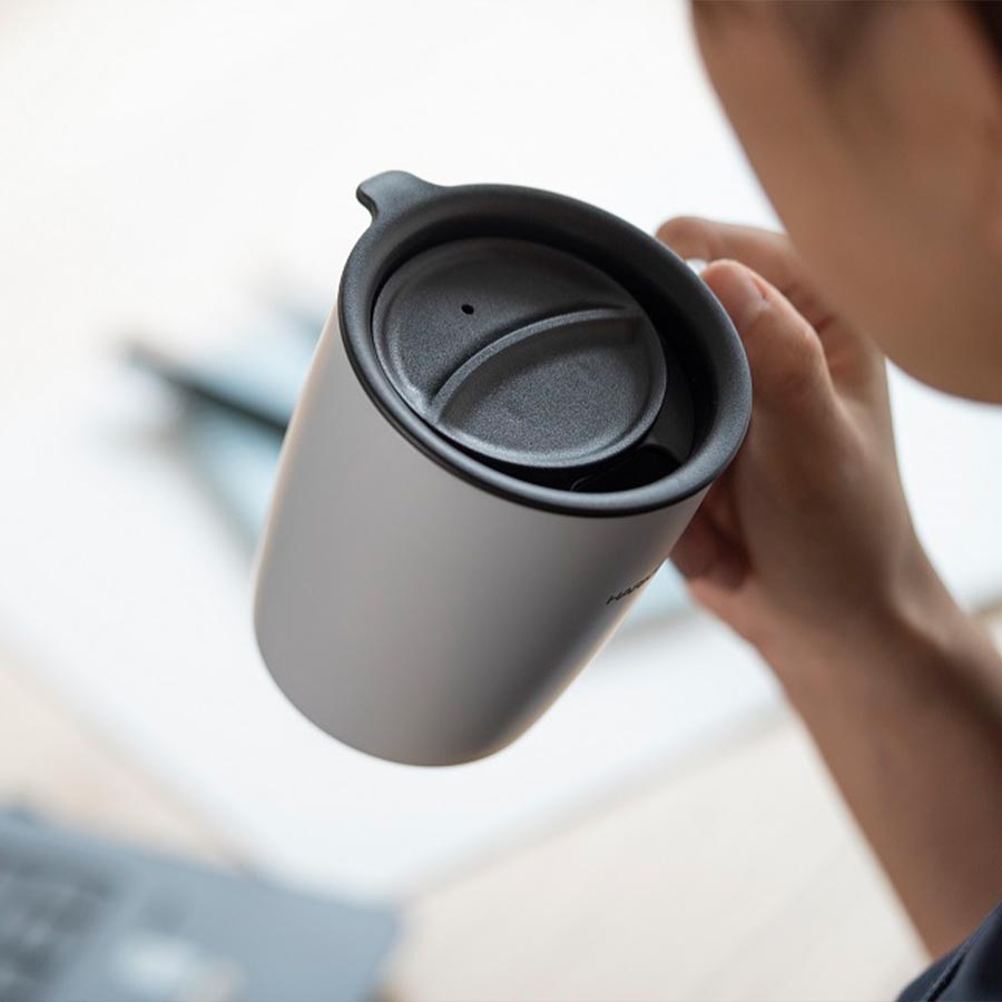 Heat Retention Mug with Lid 300 ml - Grey