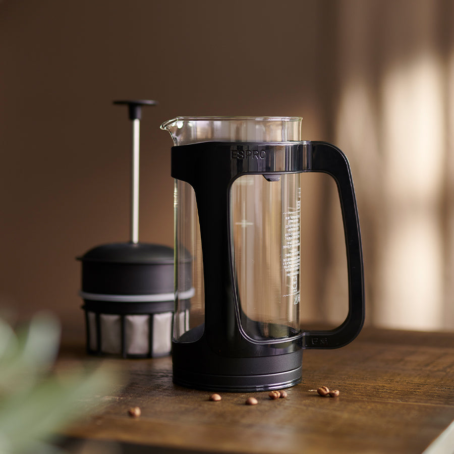P3 French Press Coffee Maker 32oz/950ml - Black