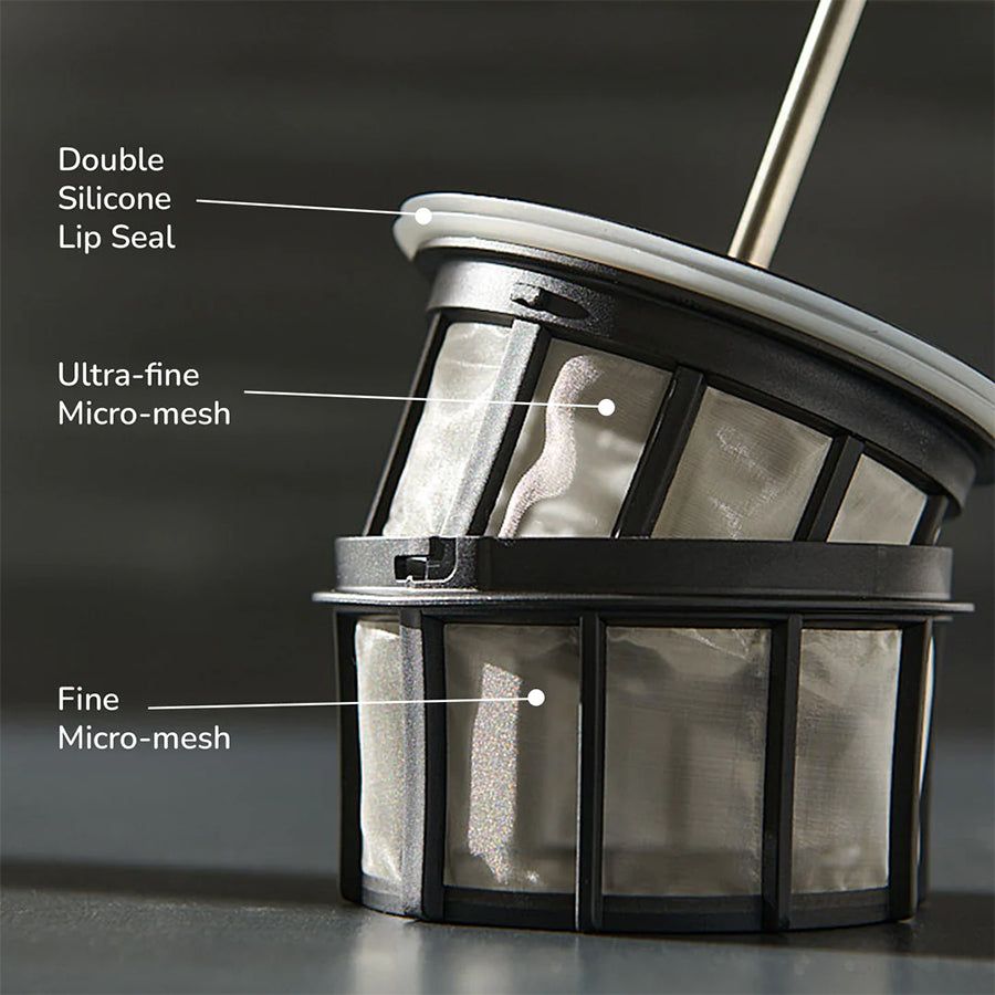 P3 French Press Coffee Maker 32oz/950ml - Black