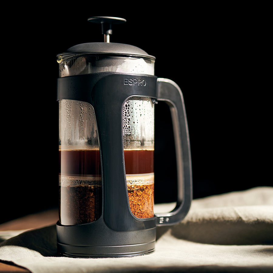 P3 French Press Coffee Maker 32oz/950ml - Black