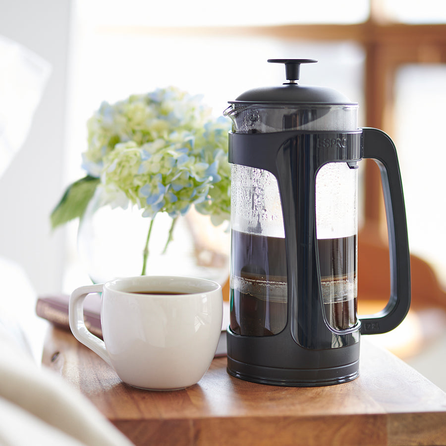 P3 French Press Coffee Maker 32oz/950ml - Black
