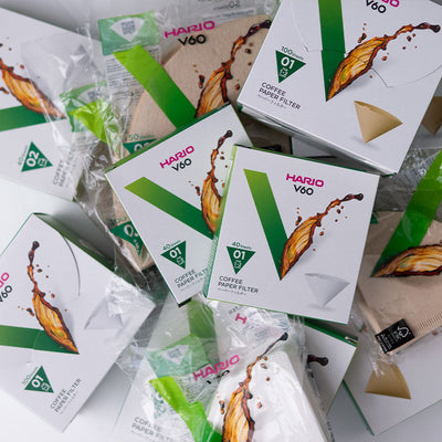 Paper Filter V60 02 - White 100 Sheets